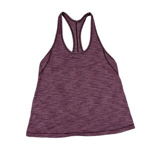 Lululemon Size 2 Heathered Dark Adobe Maroon Train Times Racerback Tank Top